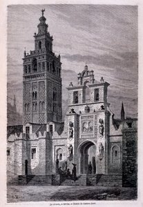 Église de la Giralda à Séville par Doré, « Tour du Monde » 2ème sem. 1866 - Gustave Dore