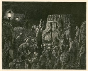 Marché de Covent Garden, Londres - Gustave Dore