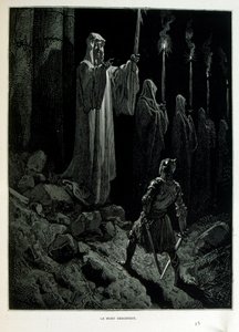 Croque-Mitaine; illustration de 1863, par Gustave Doré (1832-1883); artiste français, graveur, illustrateur. Croque-Mitaine (Le croque-mitaine) un personnage maléfique présenté aux enfants pour les effrayer et ainsi les rendre plus sages.