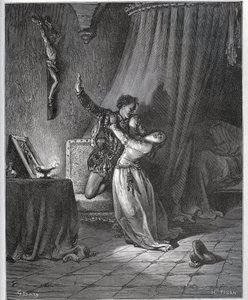 Don Fernand déclare sa flamme à Dorothée - de "Don Quichotte de la Manche" de Miguel Cervantes - Gustave Dore