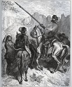 Don Quichotte accepte la mission proposée par Dorothée-Princesse de Micomicon - de "Don Quichotte de la Manche" de Miguel Cervantes