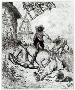 Don Quichotte et les moulins à vent, de 