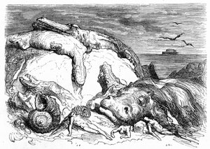 Gravure de Gustave Doré vers 1850 : évocation d