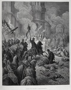 Entrée des Croisés à Constantinople lors de la Quatrième Croisade par Gustave Doré - Gustave Dore