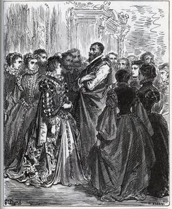 Soirée organisée par Don Antonio - de "Don Quichotte de la Manche" de Miguel Cervantes - Gustave Dore