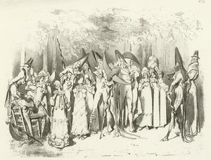 Modes sous le Directoire 1798. Les Incroyables - Gustave Dore
