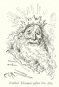 Père Tamise après sa bière (gravure) - Gustave Dore