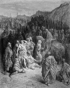 Godefroi rencontrant les débris de l
