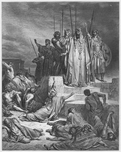 Gustave Doré Bible : La famine en Samarie - Gustave Dore