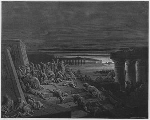 Gustave Doré Bible : La plaie des ténèbres - Gustave Dore