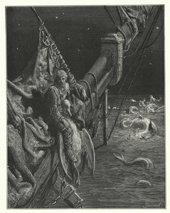 Illustration de Gustave Doré pour La Complainte du vieux marin de Coleridge (gravure) - Gustave Dore