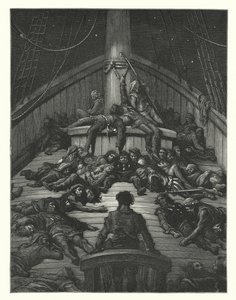 Illustration de Gustave Doré pour Rime of the Ancient Mariner de Coleridge (gravure) - Gustave Dore