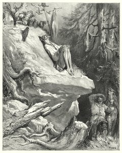 Don Quichotte de Gustave Doré : "Hélas !" répondit Sancho, "Je l