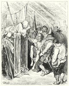 Don Quichotte de Gustave Doré : "Ne soyez pas impatient, ô Chevalier de la Triste Figure, de votre emprisonnement"