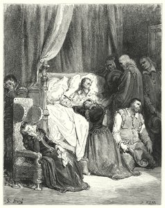 Mort de Don Quichotte (gravure) - Gustave Dore