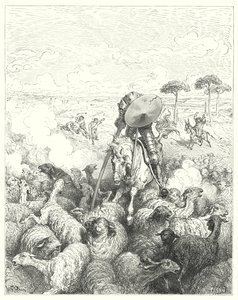 Don Quichotte de Gustave Doré : "Il chargea l