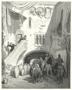 Don Quichotte de Gustave Doré : « Ô urnes tobosiennes ! qui éveillent en mon esprit les pensées du doux gage de mes plus amères douleurs ! » - Gustave Dore