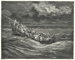 Don Quichotte de Gustave Doré : "Zoraida cachait tout ce temps son visage pour ne pas voir son père" - Gustave Dore