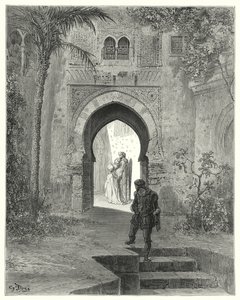 Don Quichotte de Gustave Doré : "Zoraida, montrant de l