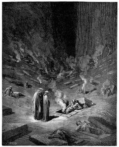 Enfer : la ville de Dis, dieu romain des enfers, 1863 - Gustave Dore