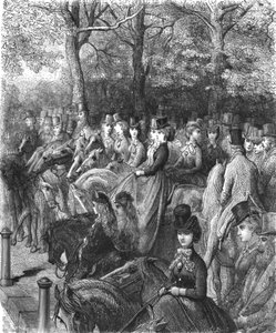 Hyde Park Corner-The Row, 1872 - Gustave Dore