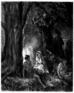 Illustration de Gustave Doré pour le roman de François René de Chateaubriand, Atala, édition Hachette 1863