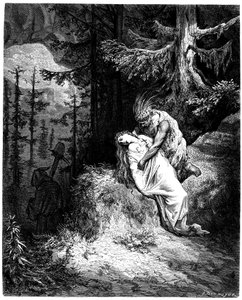 Illustration de Gustave Doré pour le roman Atala de François-René de Chateaubriand, édition Hachette 1863