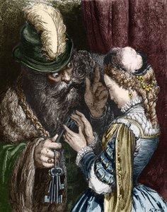 Illustration pour Barbe Bleue de Charles Perrault, 1893 - Gustave Dore