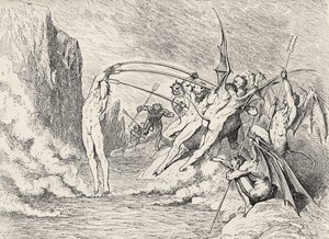 Illustration pour La Divine Comédie - Enfer par Dante - Gustave Dore
