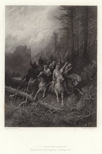 Illustration pour Vivien par Alfred Tennyson - Gustave Dore