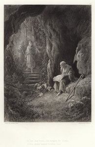 Illustration pour Vivien par Alfred Tennyson - Gustave Dore