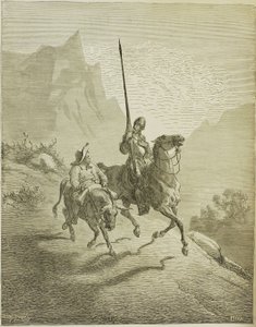 Illustration du livre Don Quichotte de la Manche par M. de Cervantes, 1863