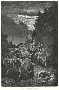 Dans la Sierra Morena (gravure) - Gustave Dore
