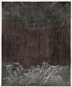 Inferno, Chant 29 : Les faussaires tourmentés dans la vallée, illustration de "La Divine Comédie" de Dante Alighieri, 1885 - Gustave Dore