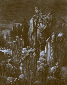 Jacob voyage en Égypte, par Doré - Bible - Gustave Dore