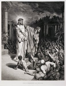Jésus présenté au peuple pendant son procès, Illustration de la Bible de Doré - Gustave Dore