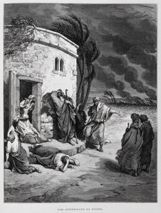 Job comprend sa ruine, Illustration de la Bible de Doré