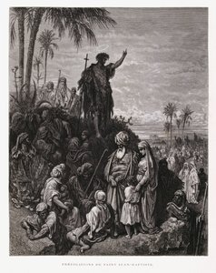 Jean-Baptiste prêchant, Illustration de la Bible de Doré - Gustave Dore