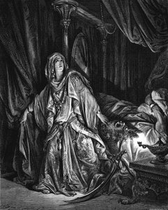 Judith sur le point de couper la tête d