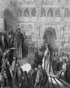 Le roi Salomon accueillant la reine de Saba, 1865-1866 - Gustave Dore
