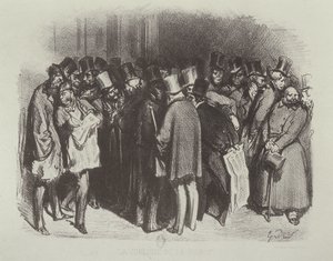 La Coulisse de la Bourse - Gustave Dore