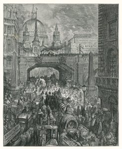 Ludgate Hill (gravure) - Gustave Dore