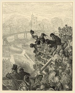 Course de bateaux Oxford et Cambridge, Putney - Gustave Dore