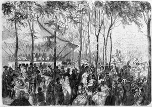 Paris - Bois de Boulogne - Le Pré Catelan - Dessin de Gustave Doré - Gustave Dore