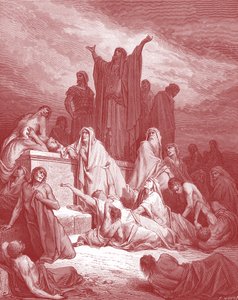 La peste de Jérusalem, gravure de Doré - Bible