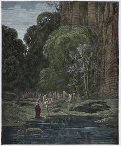 Purgatorio, Chant 5 : Les repentis tardifs chantant le Miserere, illustration de "La Divine Comédie" de Dante Alighieri, 1885 - Gustave Dore