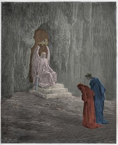 Purgatorio, Chant 9 : Dante et Virgile aux portails du Purgatoire, illustration de "La Divine Comédie" de Dante Alighieri, 1885 - Gustave Dore