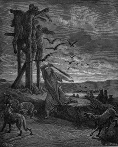 Rizpah, concubine du roi Saül, 1866 - Gustave Dore