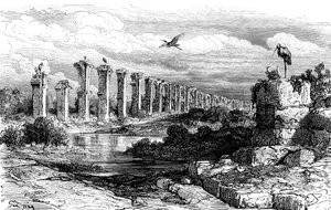 Aqueduc romain, Mérida, Espagne, 19ème siècle - Gustave Dore