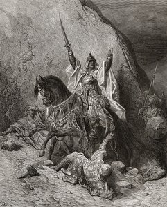 Saladin Yusuf (d.1173) Sultan pendant la deuxième croisade, illustration de 